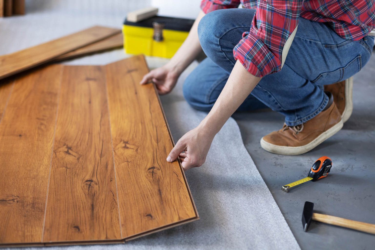 Installation of hardwood floors